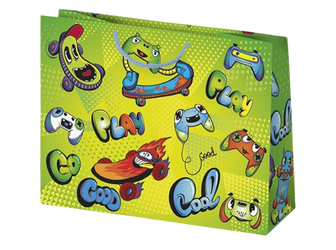 TORBA PREZENTOWA DZIECIĘCA DESKOROLKI 30X23X10 CM