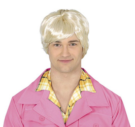 PERUKA MĘSKA BLOND Z LAT 80.