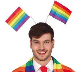 OPASKA NA GŁOWĘ FLAGI TĘCZA