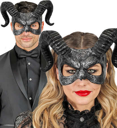 MASKA HALLOWEENOWA ROGI DIABŁA 