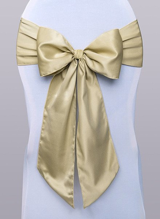 SZARFY NA KRZESŁO JASNY ZŁOTY 0,15 x 2,75m 10 szt.