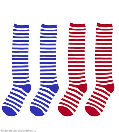 SKARPETY KLAUNA BIAŁO-CZERWONE