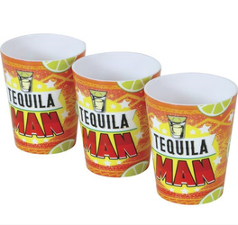 3 KIELISZKI DO WÓDKI, 5X6 CM