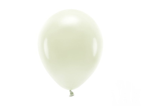 BALONY ECO 26 cm PASTEL KREMOWY 10 szt