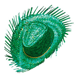 KAPELUSZ HAWAJSKI SŁOMKOWY ZIELONY