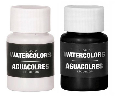 ZESTAW FARBEK DO CIAŁA BIAŁA I CZARNA