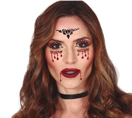 NAKLEJKI NA TWARZ WAMPIR 