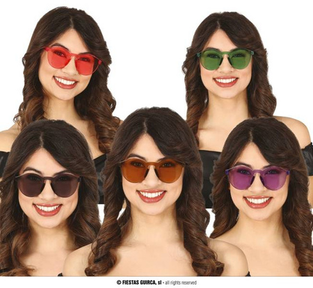 TRANSPARENT GLASSES ASSORTED COLORS