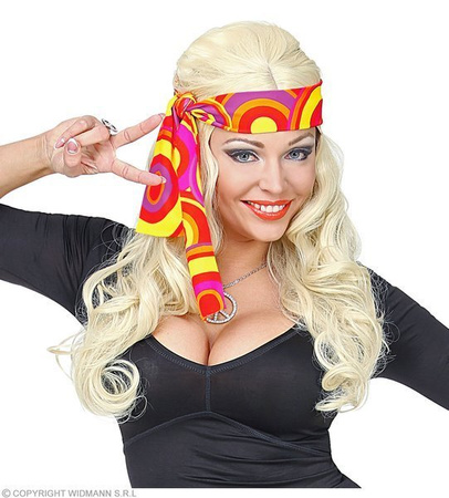 OPASKA LATA 70' BĄBELKI POMARAŃCZOWE