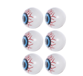 KRWAWE OCZY 6 SZTUK HALLOWEEN