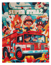 TORBA PREZENTOWA STRAŻ POŻARNA OGIEŃ 26 X 32 X 10 CM