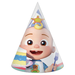 CZAPECZKI PAPIEROWE COCOMELON 6 SZT