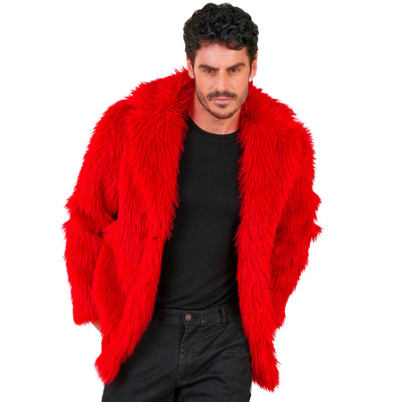 STRÓJ KURTKA FUTERKO CZERWONE