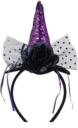 OPASKA HALLOWEEN MINI KAPELUSZ CZAROWNICY