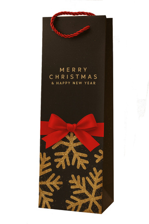 TORBA PREZENTOWA CZARNA 35 X 12 X 9 CM 