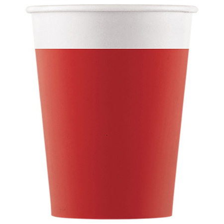 ZESTAW TALERZYKI+KUBECZKI CZERWONE