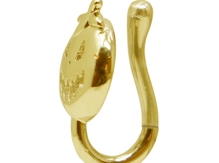 SZTUCZNY KOLCZYK NA NOS ZŁOTA DYNIA