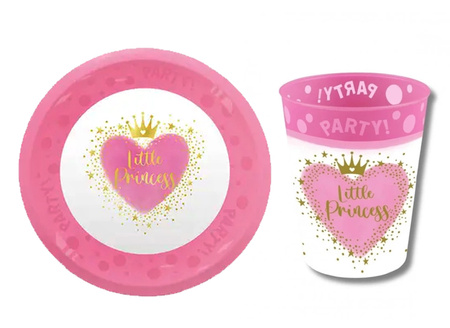ZESTAW LITTLE PRINCESS TALERZYK+KUBEK