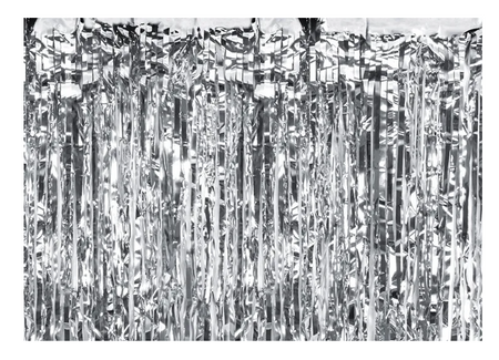 KURTYNA SREBRNY 100 X 200 CM 