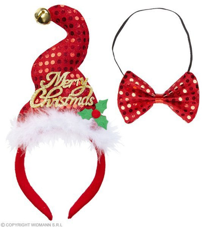 OPASKA ŚWIĄTECZNA Z MUCHĄ CZERWONA