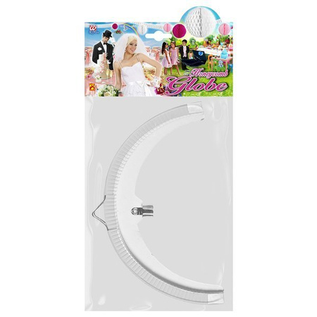 KULA BIBUŁOWA 32 CM BIAŁA