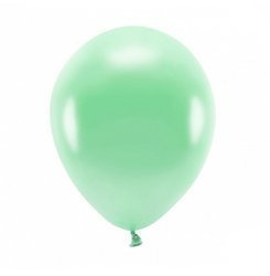 BALONY ECO 26 CM METALIZOWANE MIĘTOWE 100 SZT