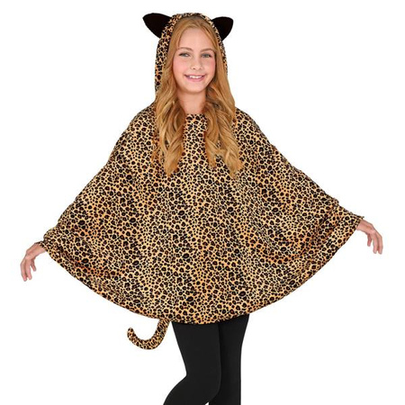 LEOPARDO (poncho con cappuccio)