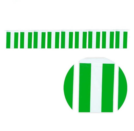  GIRLANDA FLAGA ZIELONO-BIAŁA 10 M