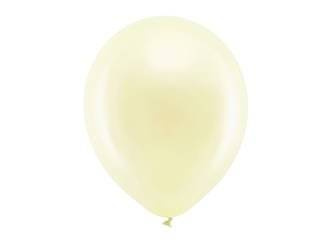 BALONY RAINBOW METALIZOWANE KREMOWE 30CM 10SZT