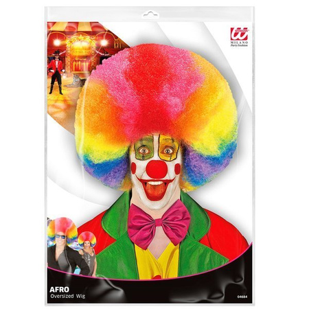 PERUKA AFRO KOLOROWA KLAUN 