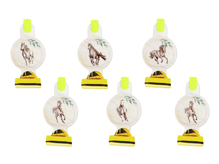 GWIZDKI TRĄBKI URODZINOWE KONIKI 6 SZT