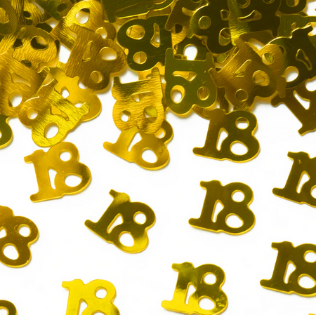 KONFETTI FOLIOWE 18 URODZINY 15G