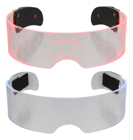  OKULARY PODŚWIETLANE LED CYBERPUNK
