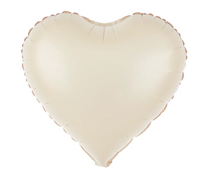 BALON FOLIOWY SERCE KREMOWY 45 CM