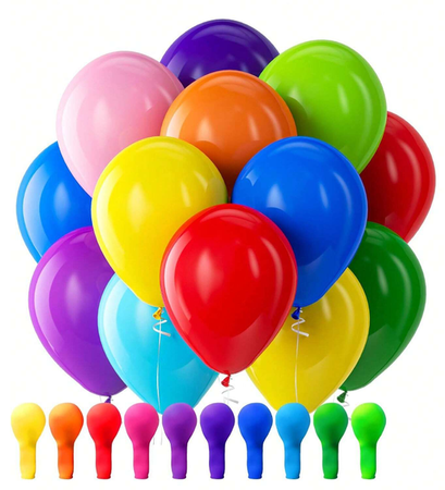 BALONY LATEKSOWE PASTELOWE MIX KOLORÓW 26 CM 100 SZT