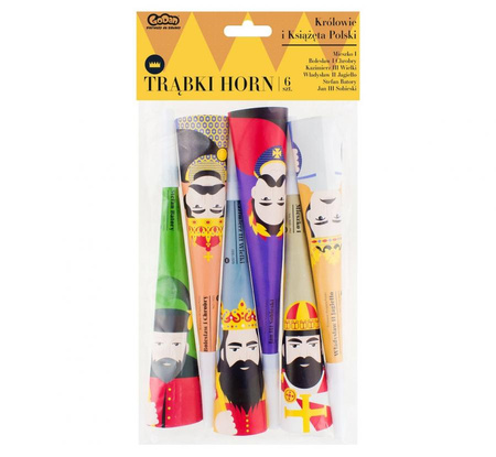TRĄBKI KRÓLOWIE I KSIĄŻĘTA POLSKI 6 SZT 