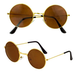 OKULARY LENONKI ZŁOTE HIPPIE HIPPIS