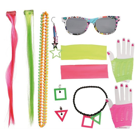 ZESTAW LATA 80'S  DAMSKI