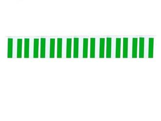 GIRLANDA FLAGA ZIELONO-BIAŁA 10 M