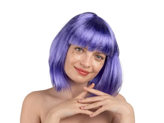 PERUKA KLEOPATRA FIOLETOWA