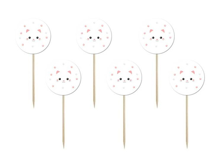 PIKERY SŁODKI KOTEK 6 SZT