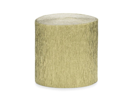 KREPA DEKORACYJNA ZŁOTA, 5cm/10m