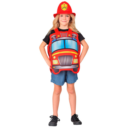 Strój strażak wóz strażacki 2 el. unisex karnawał