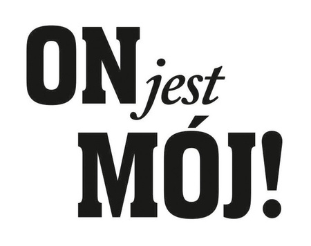 Naklejki na buty On jest mój! (1 karton / 40 op.) (1 op. / 2 szt.)