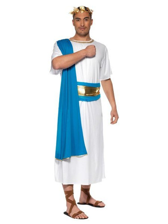 Roman Senator Costume, Blue & White
