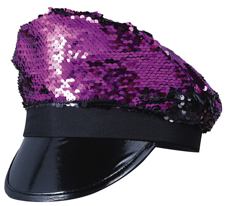FUXIA SEQUIN CAP