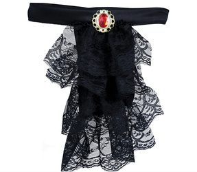 CZARNY KORONKOWY ŻABOT