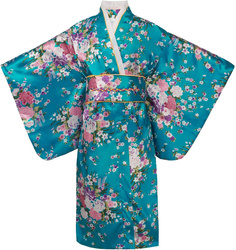 STRÓJ DZIECIĘCY KIMONO NIEBIESKIE