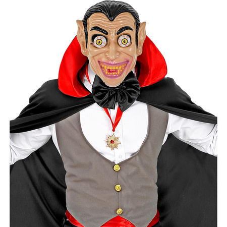 MASKA WAMPIRA Z OCZAMI NA SPRĘŻYNACH HALLOWEEN