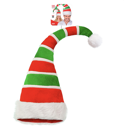 CZAPKA ELFA PLUSZOWA ŚWIĄTECZNA